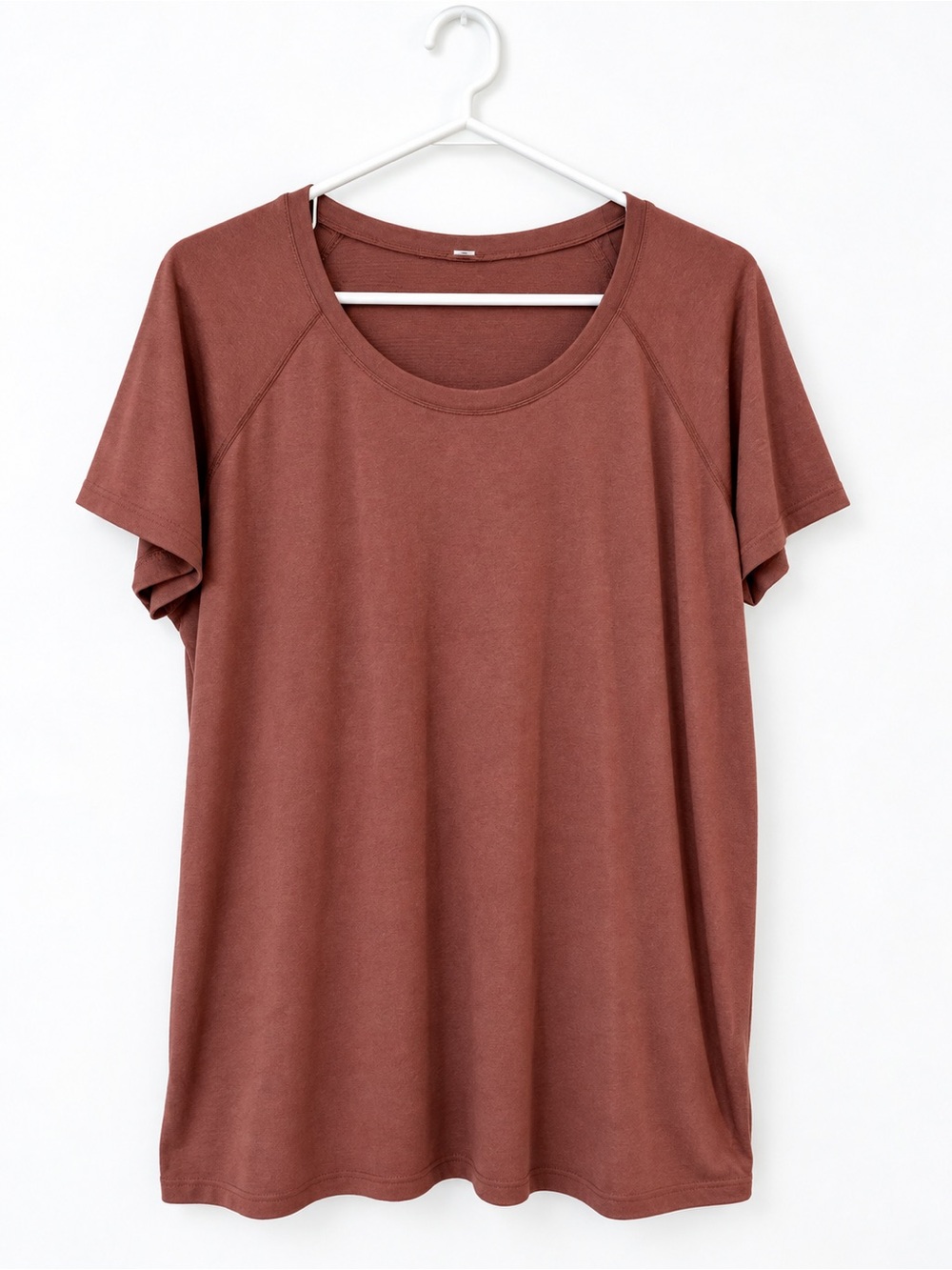 Lululemon Rust Scoop Neck Short Sleeve Raglan Tee